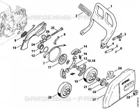 Protège main, Frein de chaîne pour Stihl 017 C