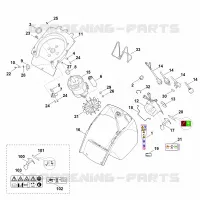 C   Carter, Moteur électrique pour Stihl GHE 355.0