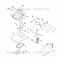 C   Capot, moteur pour Stihl MH 445.0 R