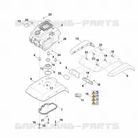 C   Capot, moteur pour Stihl MH 445.1 R