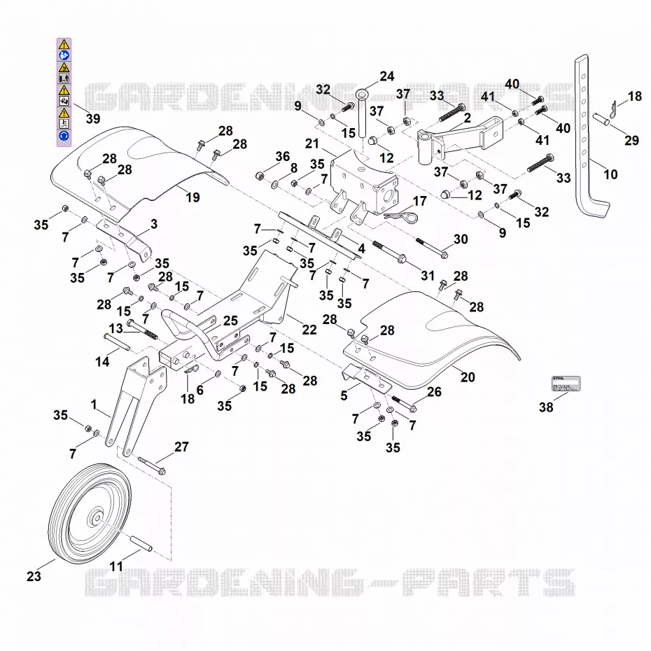 C - Recouvrement, Entraînement Stihl Motobineuses Motobineuses MH MH 600.1  MH 600.1