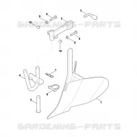 A   Charrue buttoir pour Stihl AHK 702.0