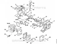 Carter, Cylindre pour Stihl 020 (1114)