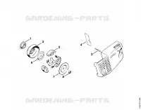 Embrayage (39.81), (2.80) pour Stihl 020 (1114)