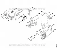 Pompe à huile, Embrayage pour Stihl 020 (1114)