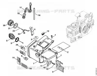 Carter de réservoir 020 T pour Stihl 020 T