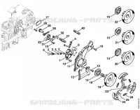 Pompe à huile, Embrayage pour Stihl 020 T
