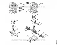 Bloc moteur 021 pour Stihl 021