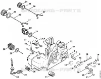 Carter moteur pour Stihl 023