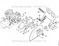 Frein de chaîne pour Stihl 023
