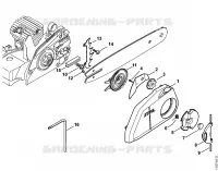 Tendeur de chaîne rapide pour Stihl 023 L