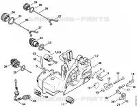 Carter moteur pour Stihl 025