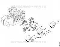 Embrayage pour Stihl 025