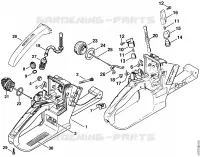Carter de réservoir pour Stihl 024 S