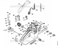 Carter de réservoir pour Stihl 026 W