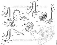 Dispositif d'allumage pour Stihl 026 W