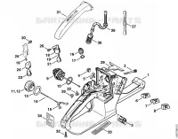 Carter de réservoir pour Stihl 026 C