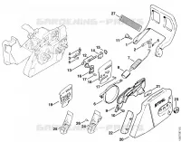 Frein de chaîne pour Stihl 026 C