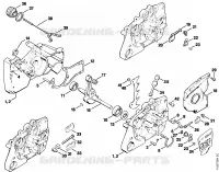 Carter, Vilebrequin pour Stihl 028 WB