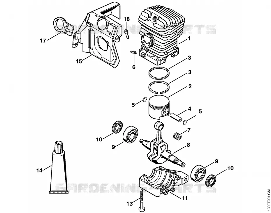 Cylindre 039 Stihl Tronçonneuses Tronçonneuses Tronçonneuses thermiques 039  039