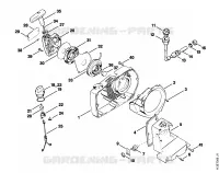Carter de ventilateur, Couvercle de lanceur pour Stihl 031