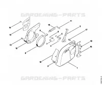 Frein de chaîne pour Stihl 032 AVEQ