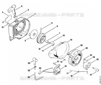 Carter de ventilateur, Jeu de contacts pour Stihl 032 AVEW
