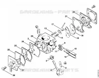 Carburateur WA 49 ⇥ 7 683 698 pour Stihl 032 AVEQW