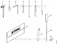 Outils, Accessoires optionnels pour Stihl 032 AVEQW