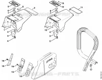 Capot (31.2001) pour Stihl 034