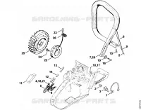 Chauffage pour Stihl 034