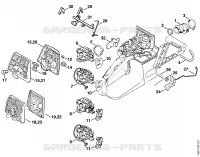 Filtre à air pour Stihl 036 BR