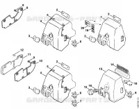 Couvercle de carter de carburateur pour Stihl 036
