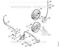 Dispositif d'allumage pour Stihl 036 W
