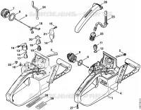 Carter de réservoir pour Stihl 036 WVH