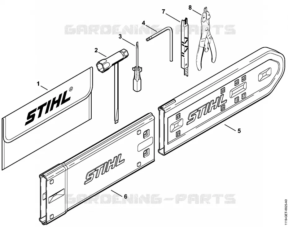 Outils, Accessoires optionnels Stihl Tronçonneuses Tronçonneuses Tronçonneuses thermiques 038 SW  038 SW