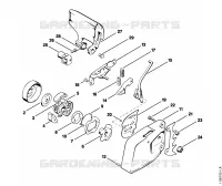 Frein de chaîne avec embrayage séparateur pour Stihl 041 AVQ