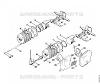 Cylindre, Silencieux pour Stihl 041 AVFBQ