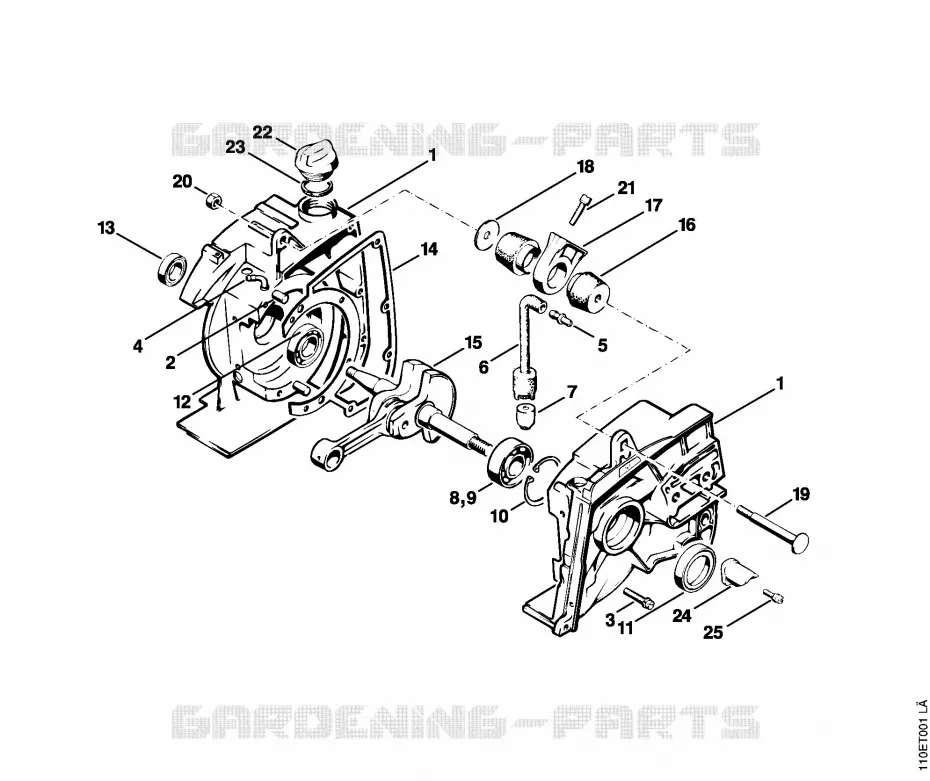 Carter de vilebrequin Stihl Tronçonneuses Tronçonneuses Tronçonneuses thermiques 041 AVFBQ  041 AVFBQ