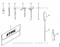 Outils, Accessoires optionnels pour Stihl 041 FB