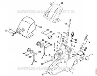 Carter de réservoir pour Stihl 042 Q