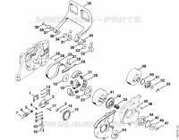 Pompe à huile, Embrayage pour Stihl 042 Q