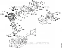 Cylindre pour Stihl 044 W