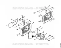 Dispositif de lancement pour Stihl 044 C