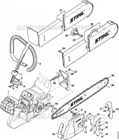 Kit de transformation tronçonneuse d'intervention rapide (27.2000), (31.2005) pour Stihl 044 C