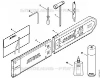 Outils, Accessoires optionnels pour Stihl 044 C