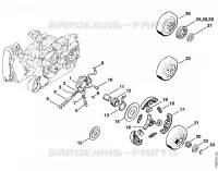Pompe à huile, Embrayage pour Stihl 044 C