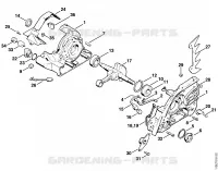 Carter, Vilebrequin pour Stihl 045 AV