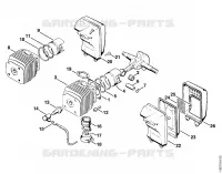 Cylindre, Piston pour Stihl 045 AV