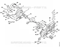 Carter, Vilebrequin pour Stihl 045 AVSE